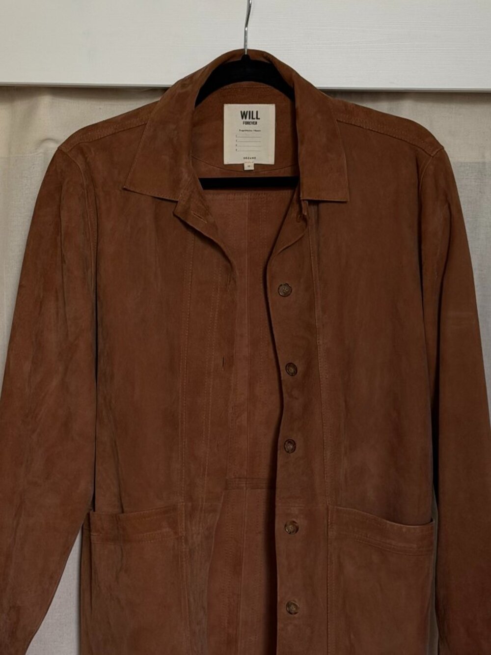 Sezane Will Jacket in Camel Suede - Picture 5 of 5